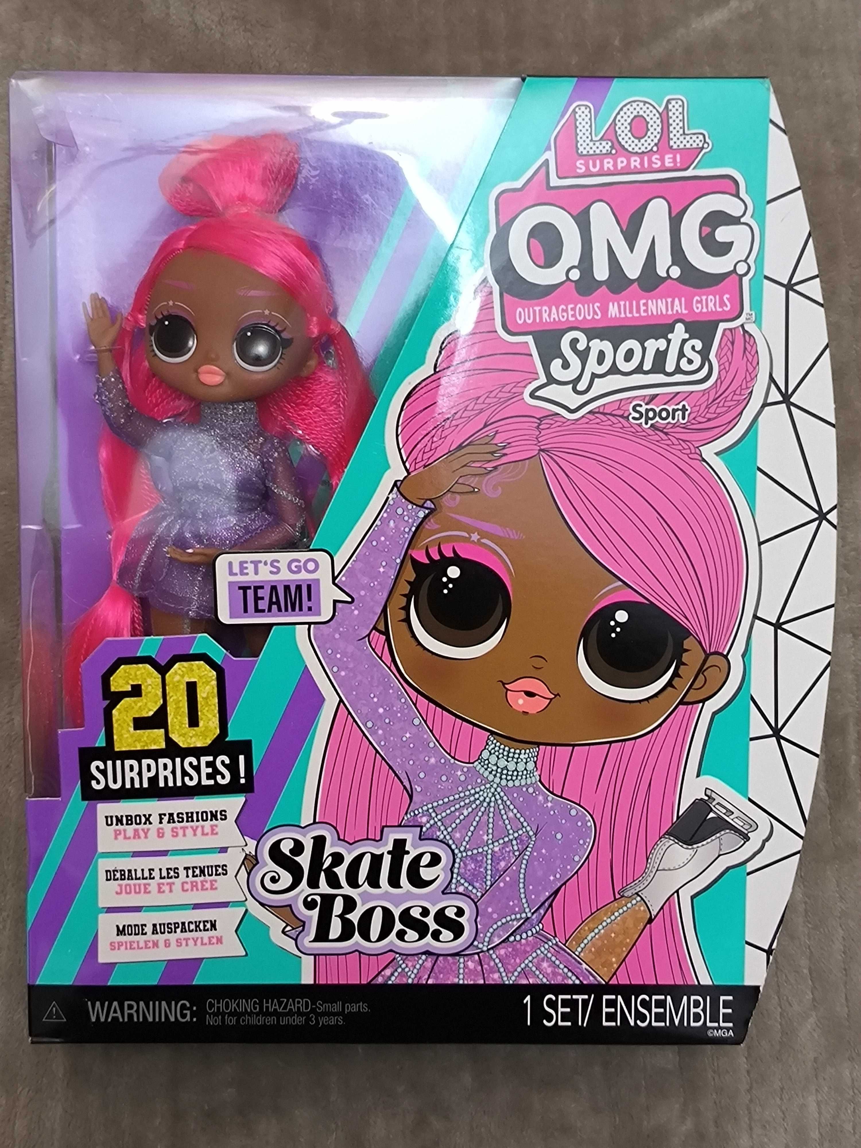 LOL OMG Sports Doll Skate Boss Лол Омг кукла Фигуристка Скейт Босс