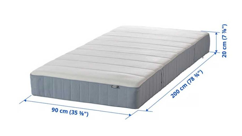 Cama slattum + colchão vesteroy