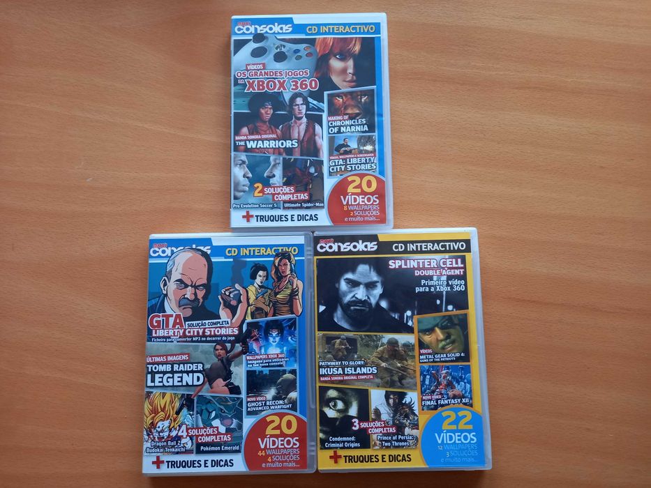 Antigos CD's Interactivos da revista 'MAXICONSOLAS'