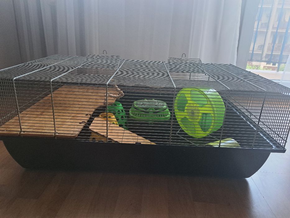 Klatka z akcesoriami