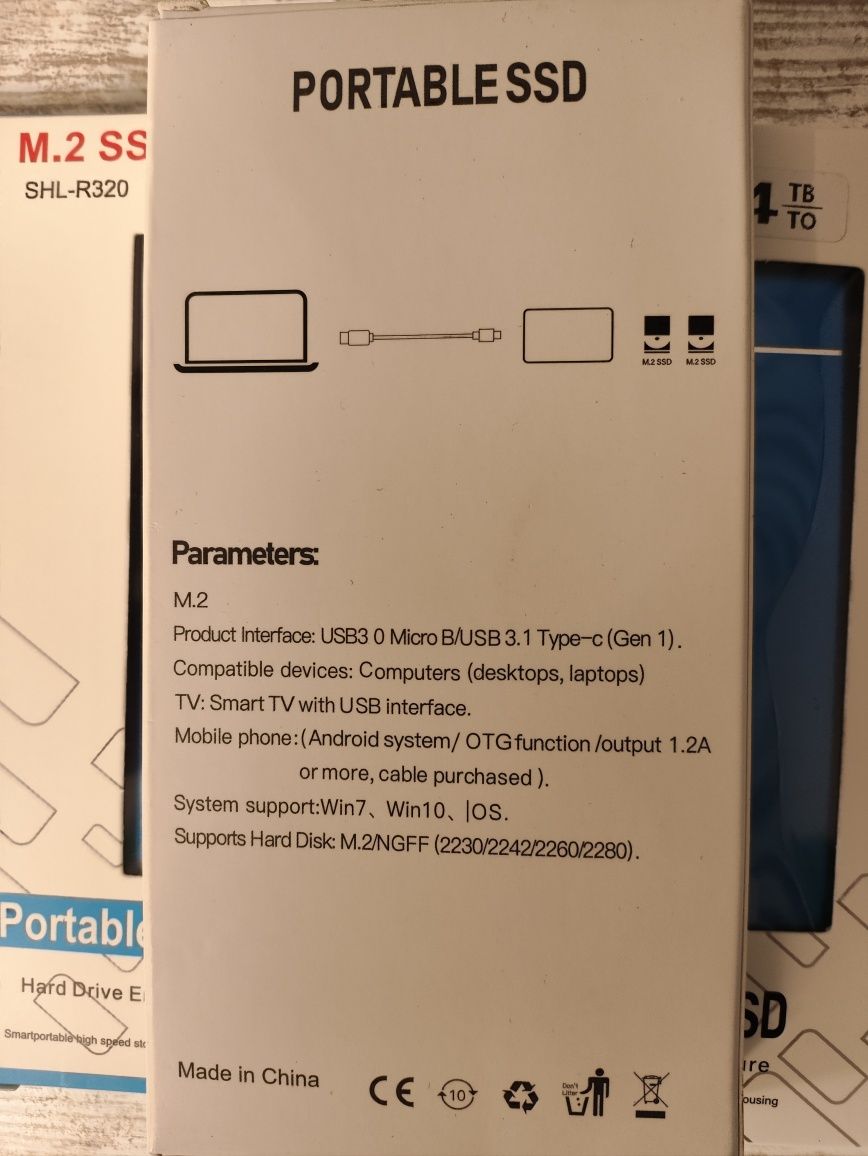 Зовнішній накопичувач Portable SSD обсягом від 1Tb