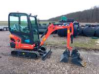 Wynajem minikoparka Kubota 1,8 t, prace ziemne minikoparką