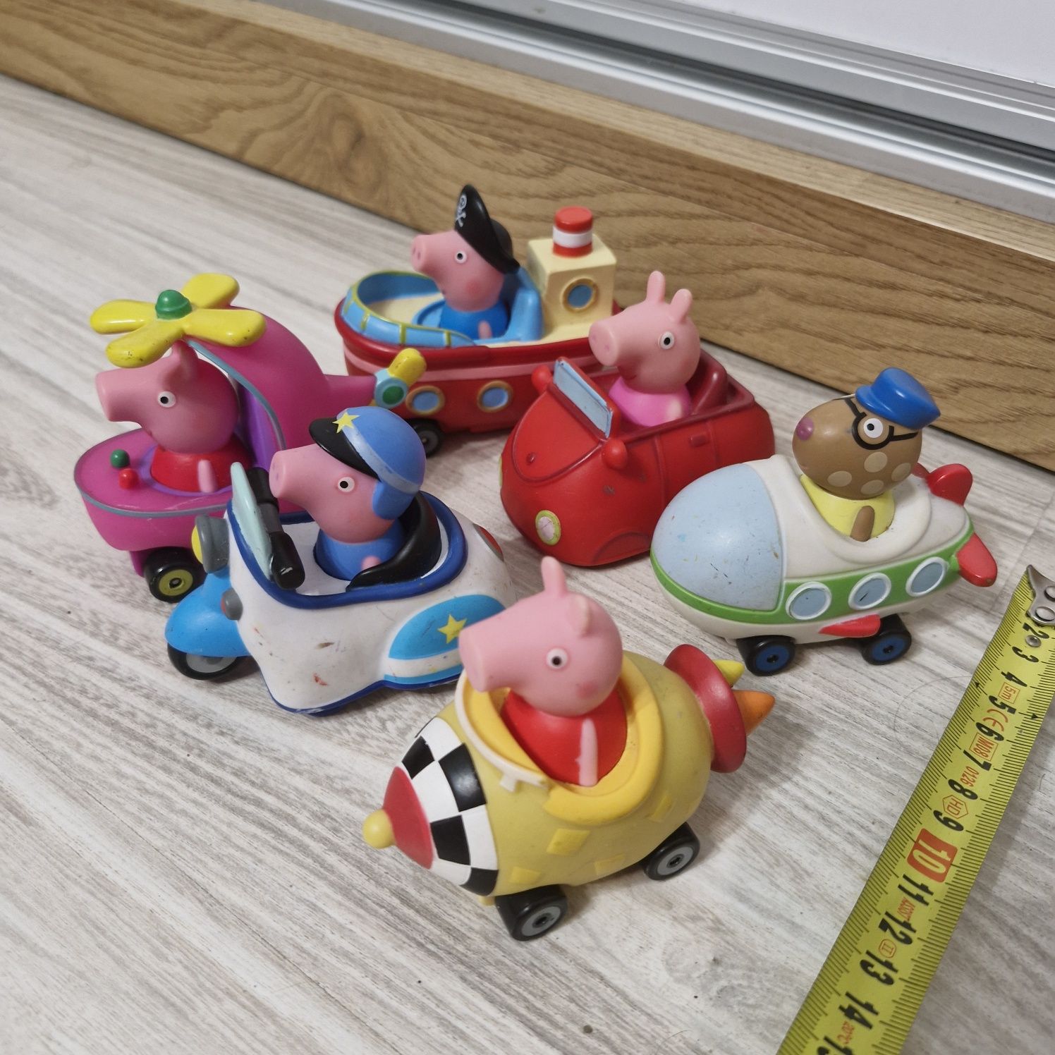 Świnka peppa samochody zestaw