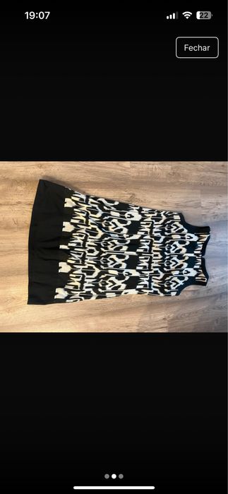 Vestido preto e branco