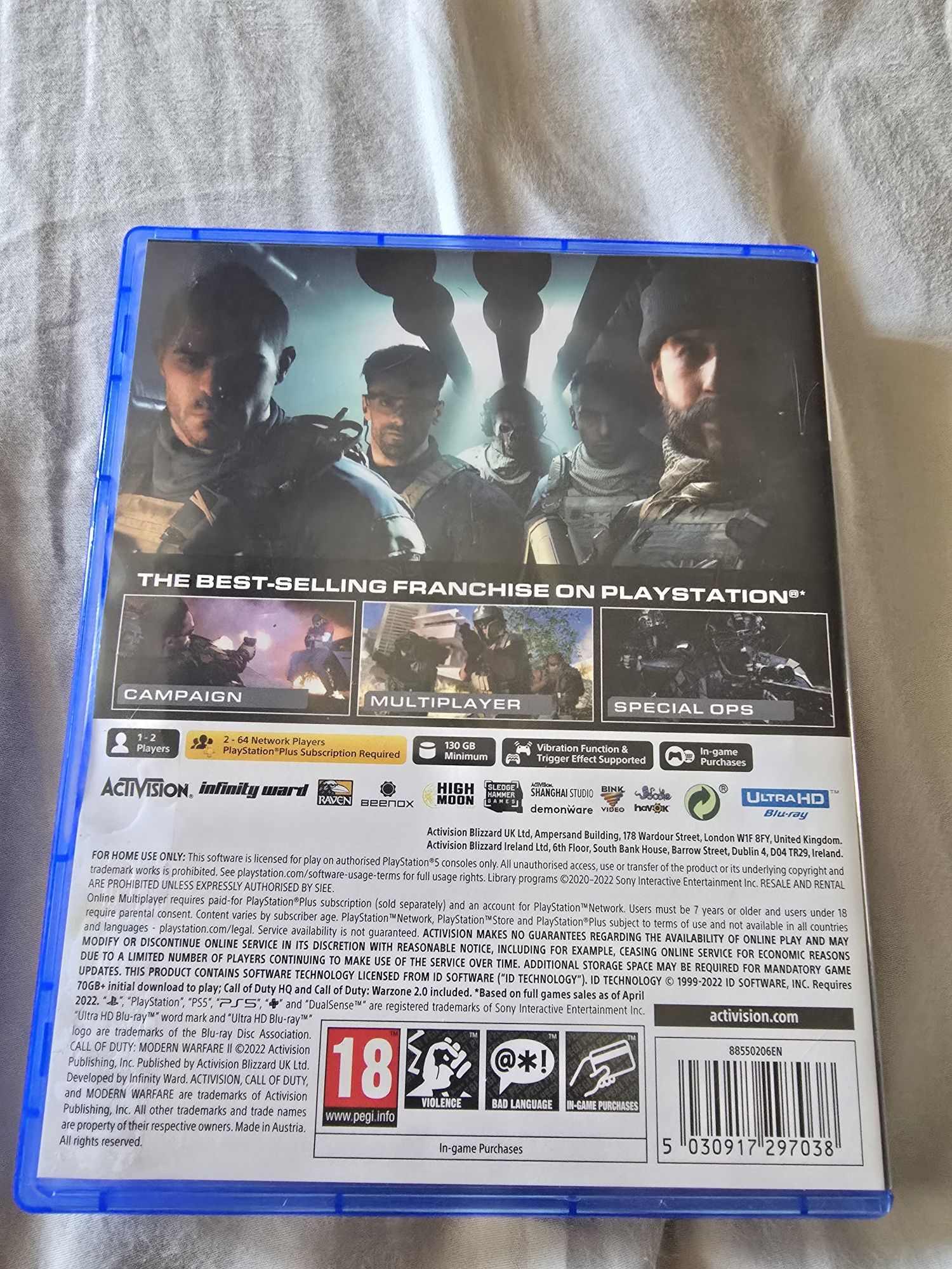 Playstation 5 call of duty modern warfare 2