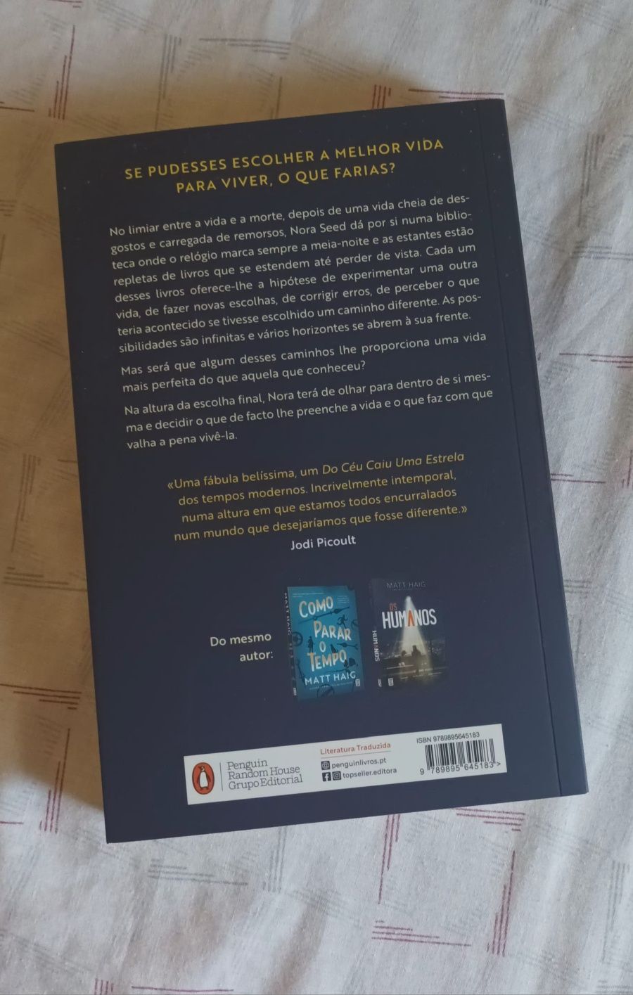 Livro "A biblioteca da meia-noite"