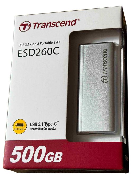 Портативный SSD накопитель USB 500 GB Transcend (TS500GESD260C)