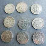 Moedas de 2$50 prata de 1932 a 1951