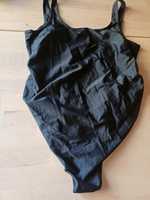 Czarny kostium strój kąpielowy jednoczęściowy ciążowy 48 B