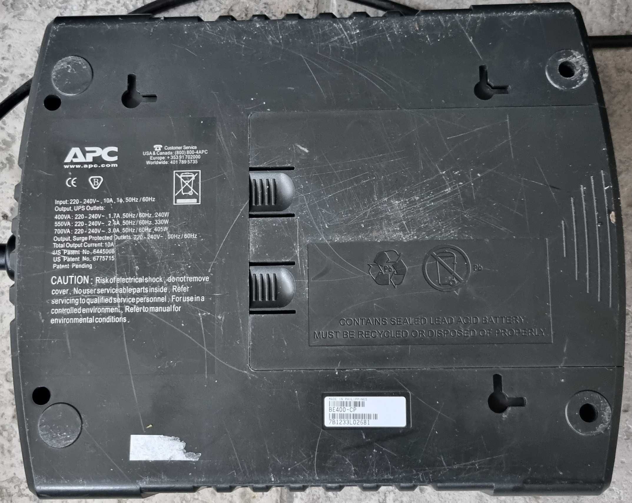 Zasilacz awaryjny UPS APC BACK-UPS ES 400