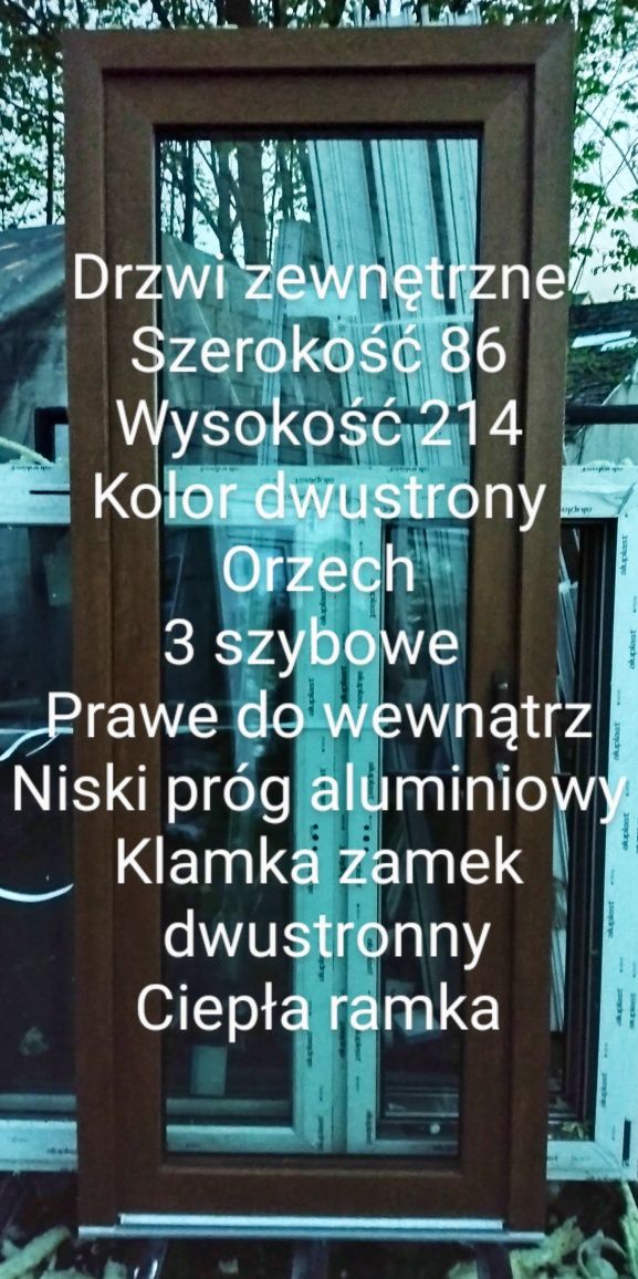Okno złoty dąb 215x155 Nowe 50% 6 komorowe
