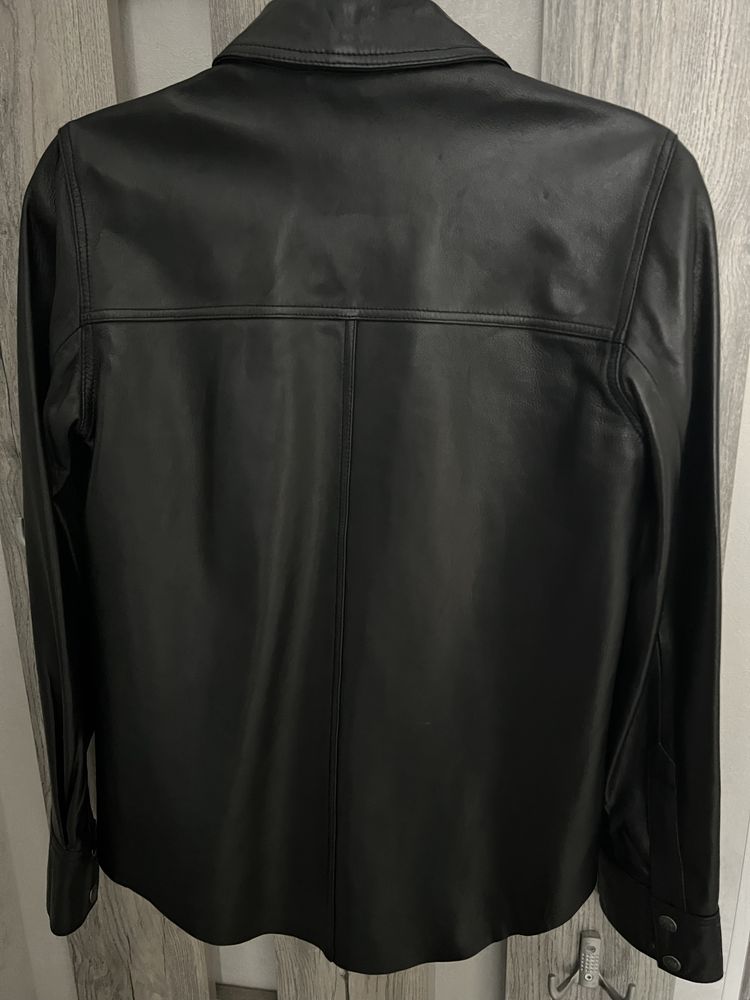 Шкіряна(натуральна) рубашка куртка Zara