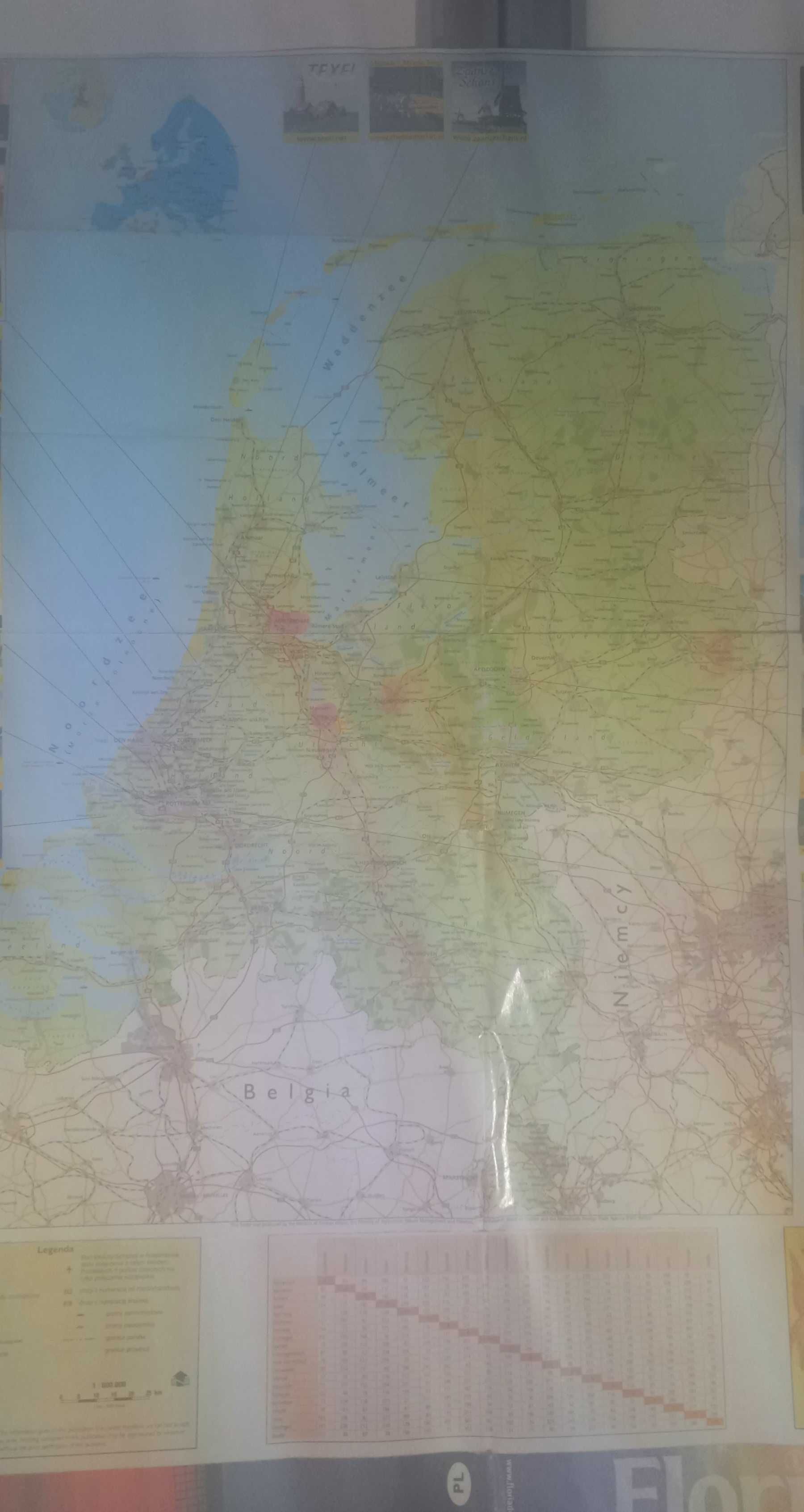 Holandia mapa samochodowa