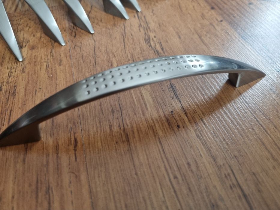 Uchwyty do szafek, satynowe, 16 szt.