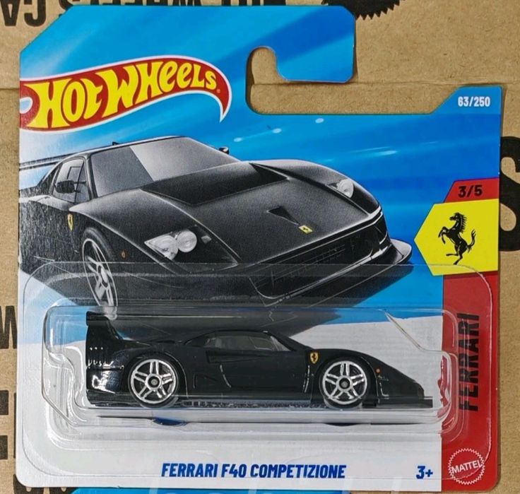 Hot Wheels Ferrari F40 Competizione Czarne