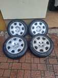 Koła Zimowe R15+oryginalne kołpaki Peugeot+Śruby