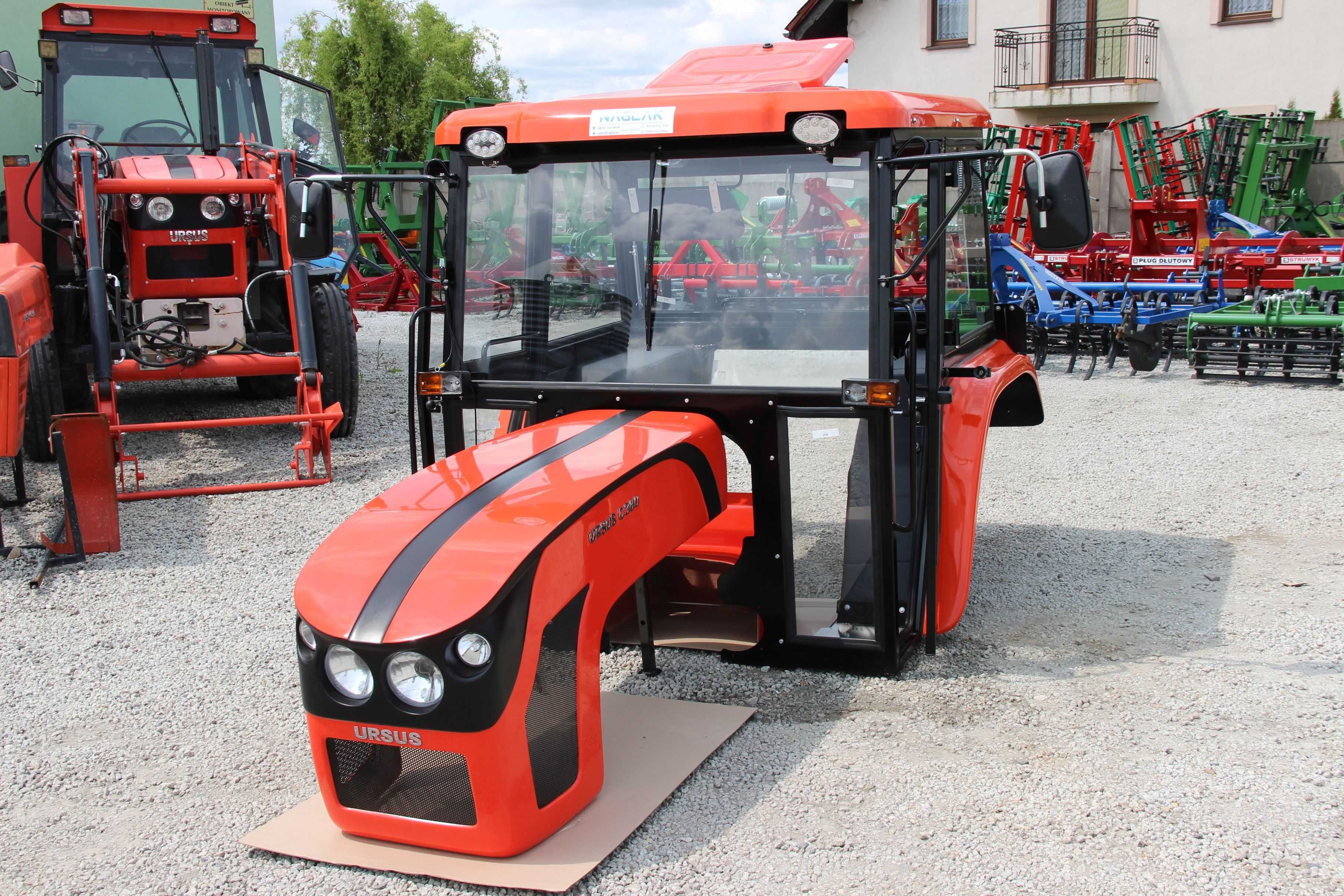 Kabina C360 maska C- 360 Naglak zestaw czerwony kabiny maski