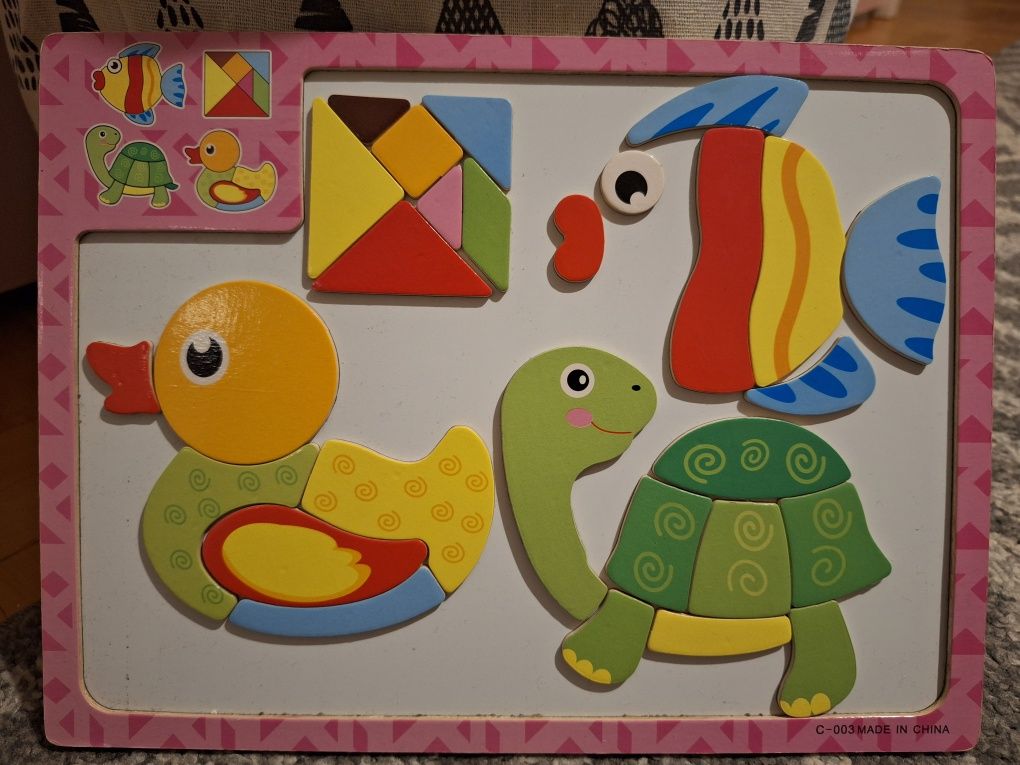 Puzzle magnetyczne dla najmłodszych 4 obrazki