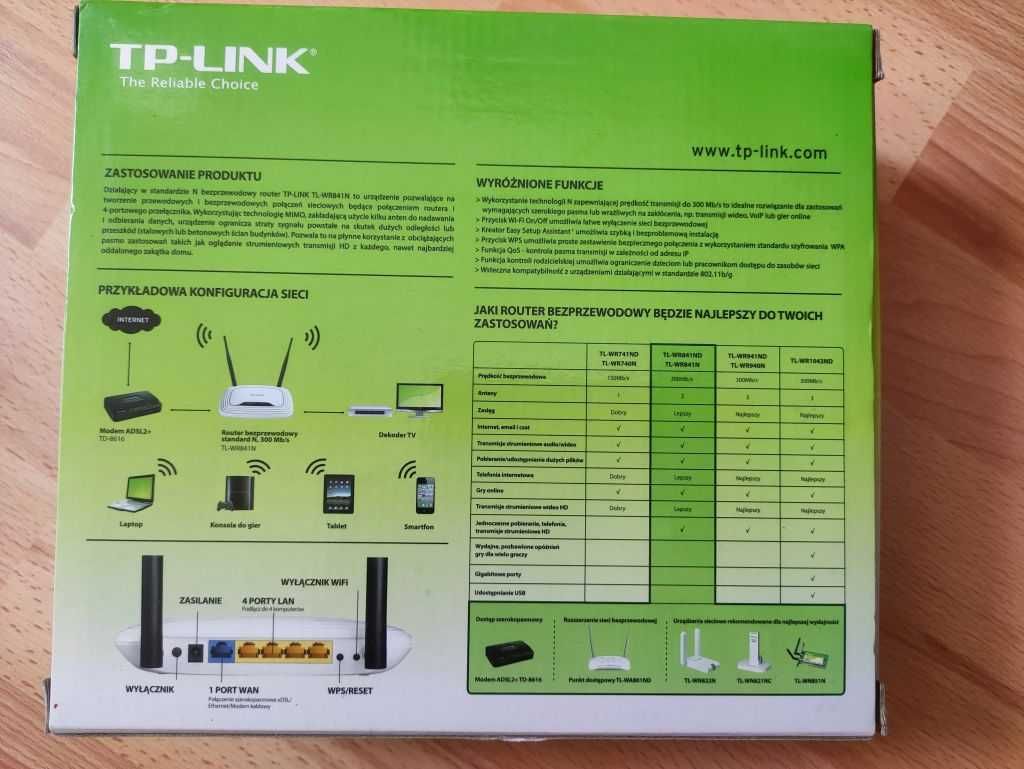 Router bezprzewodowy TP-LINK model TL-WR841N
