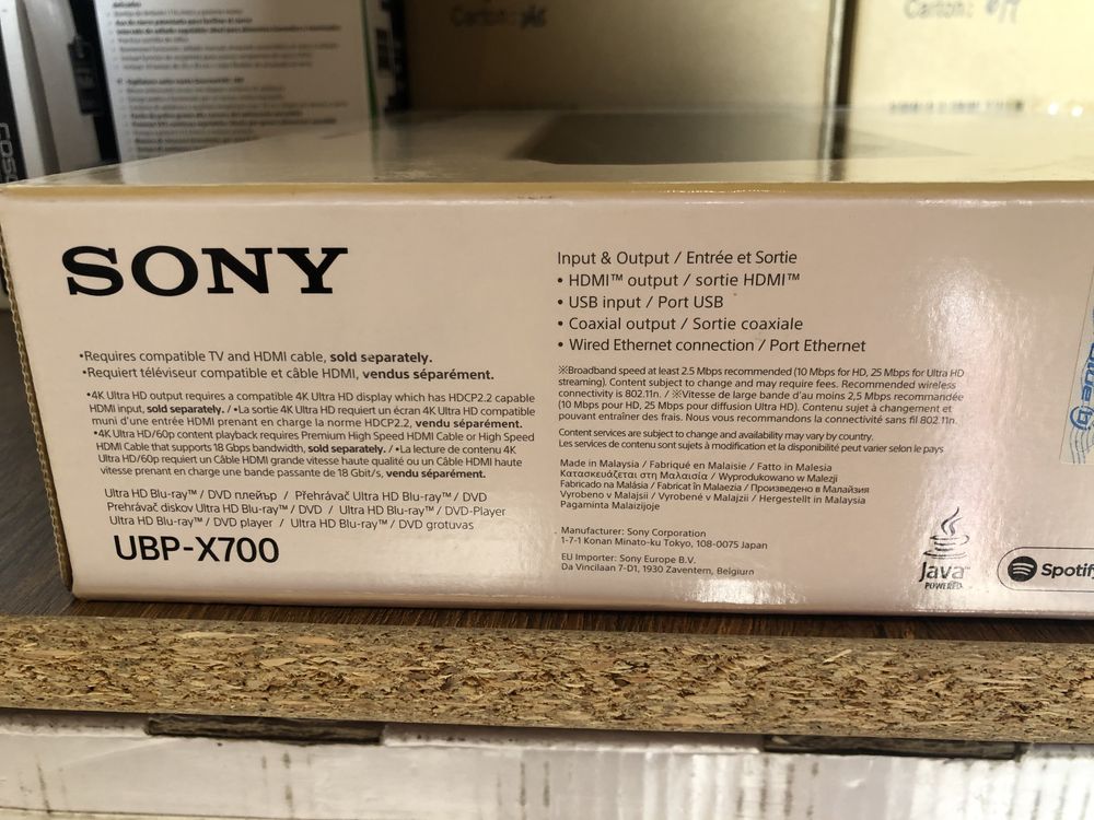 Блу-рей (blu-ray) Sony UBP-X700 Original