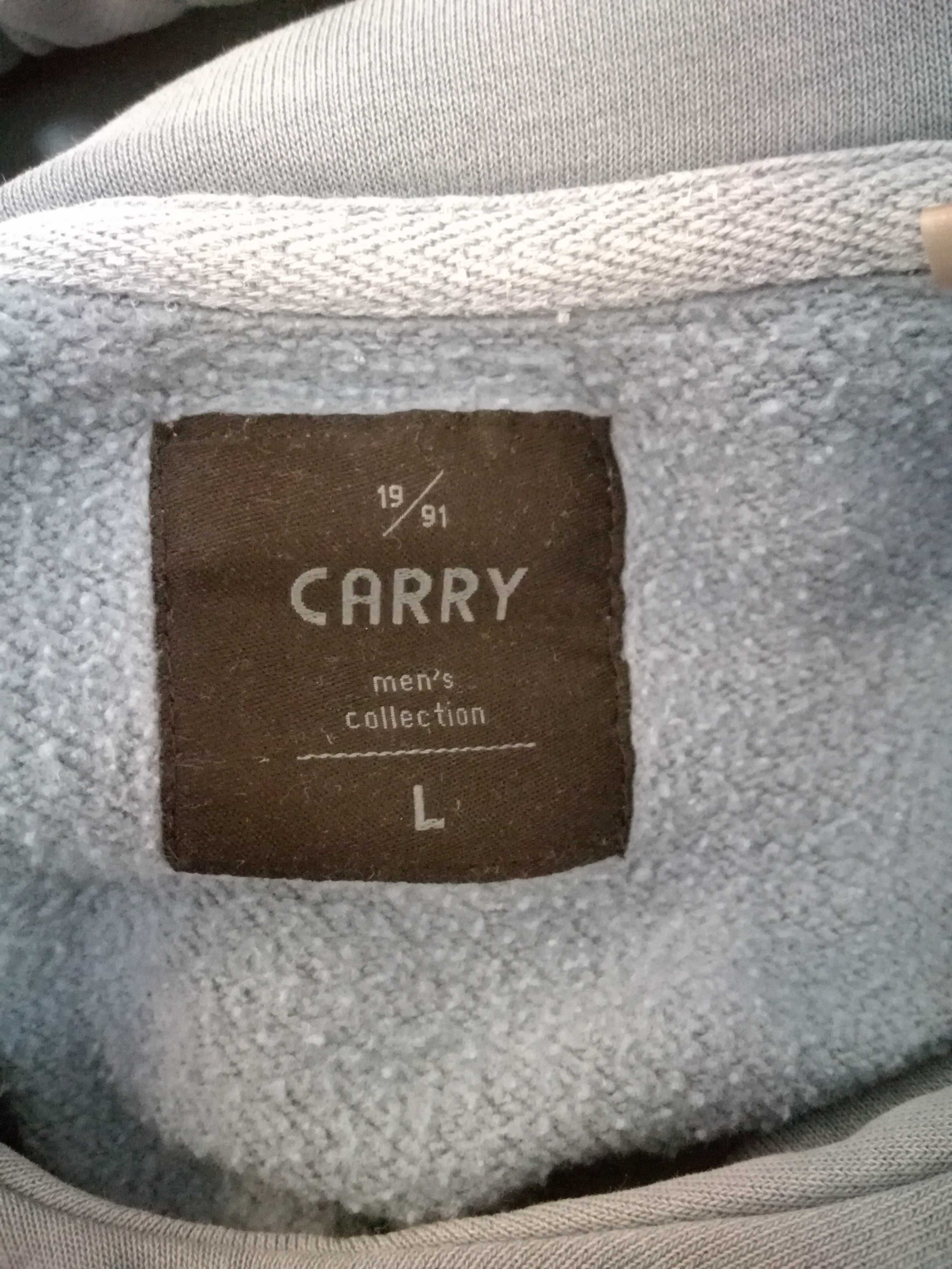 Bluza z kapturem Carry, niebieska, rozmiar L