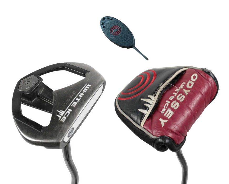 PUTTER 34" Odyssey White Ice DART kij golfowy do golfa headcover klucz