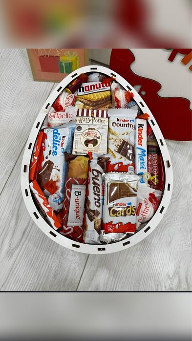Солодкі Подарункові бокси- Kinder, Milka, Nutella, Raffaello