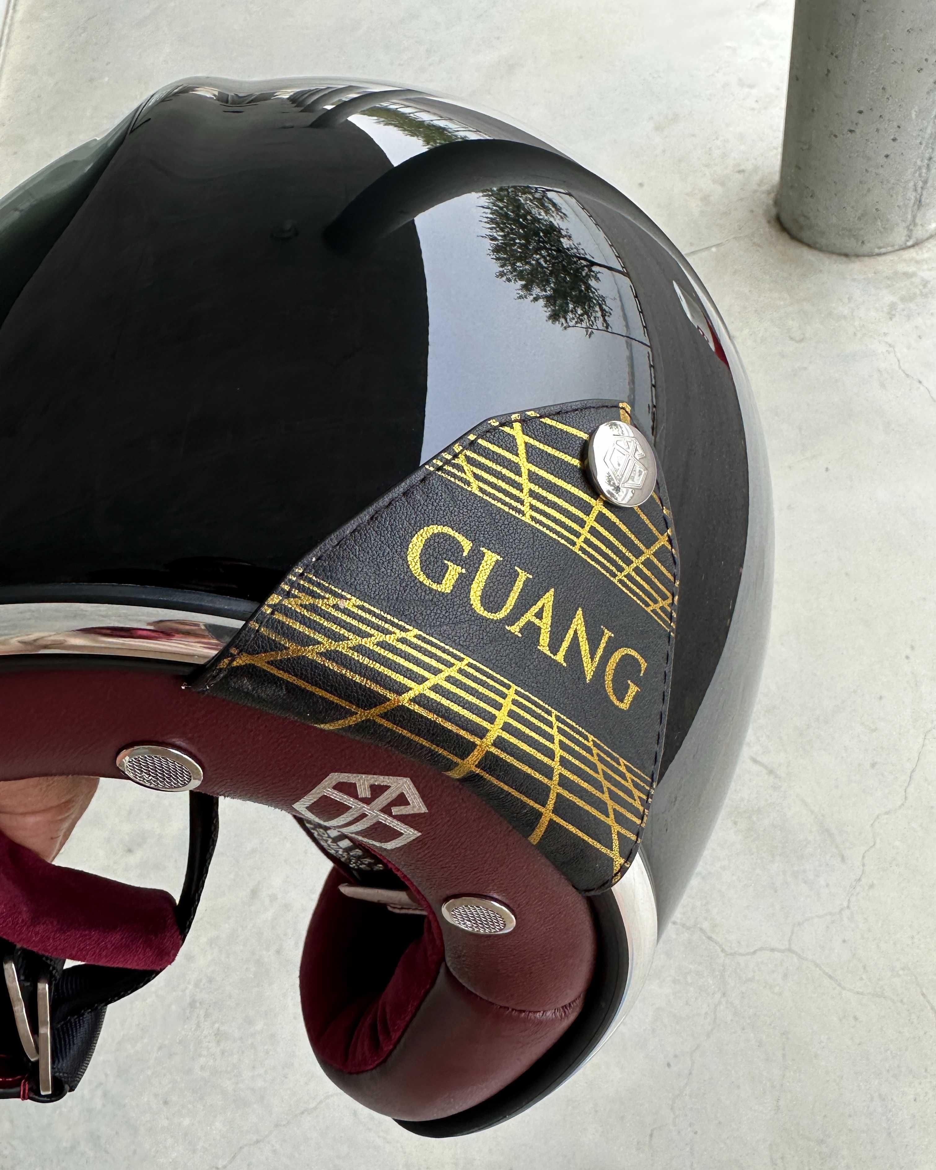 Capacete GUANG Open Face Glossy - Tamanho XL