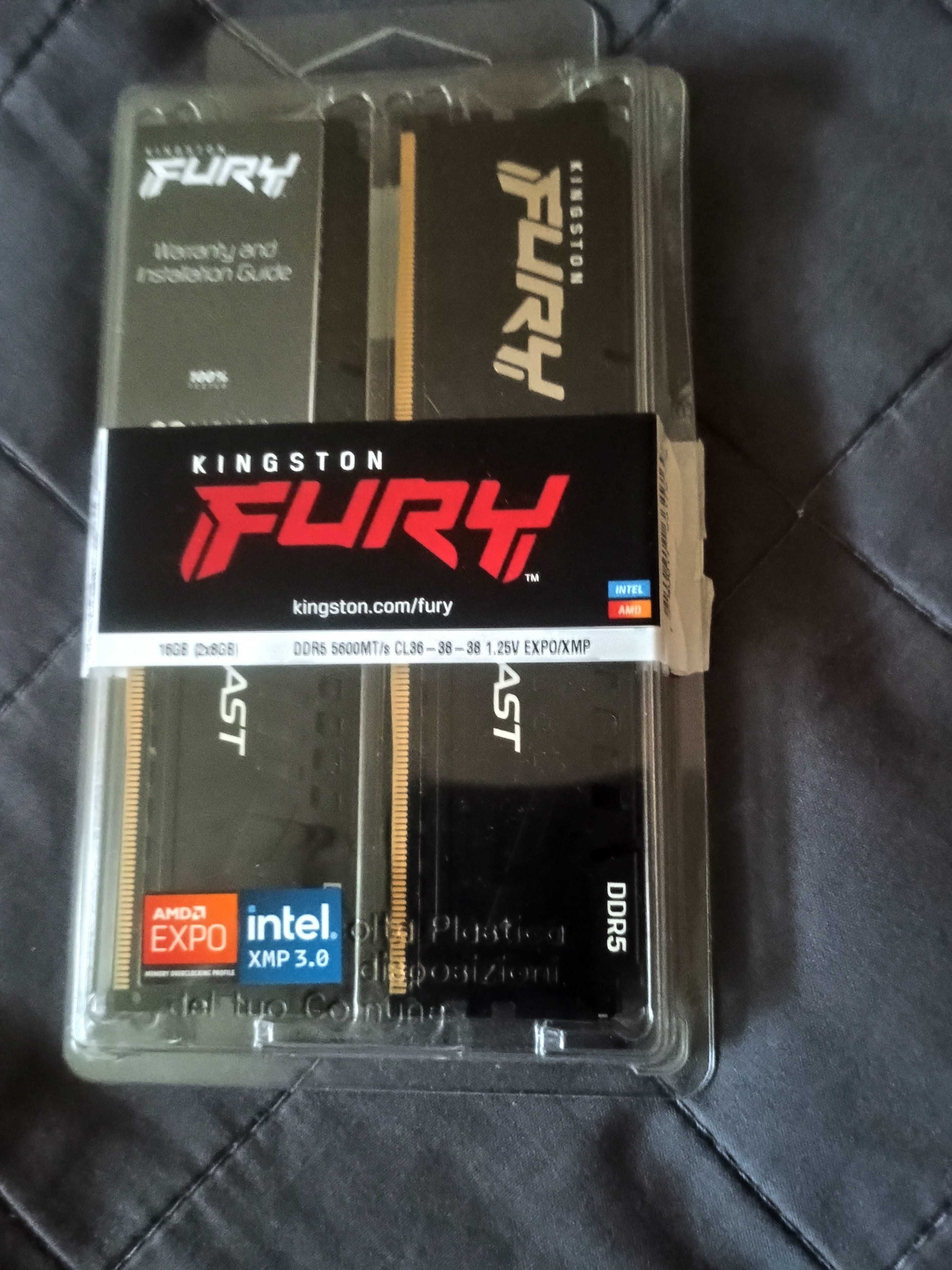Пам'ять Kingston FURY 16 GB (2x8GB) 5600 MHz DDR5 Beast