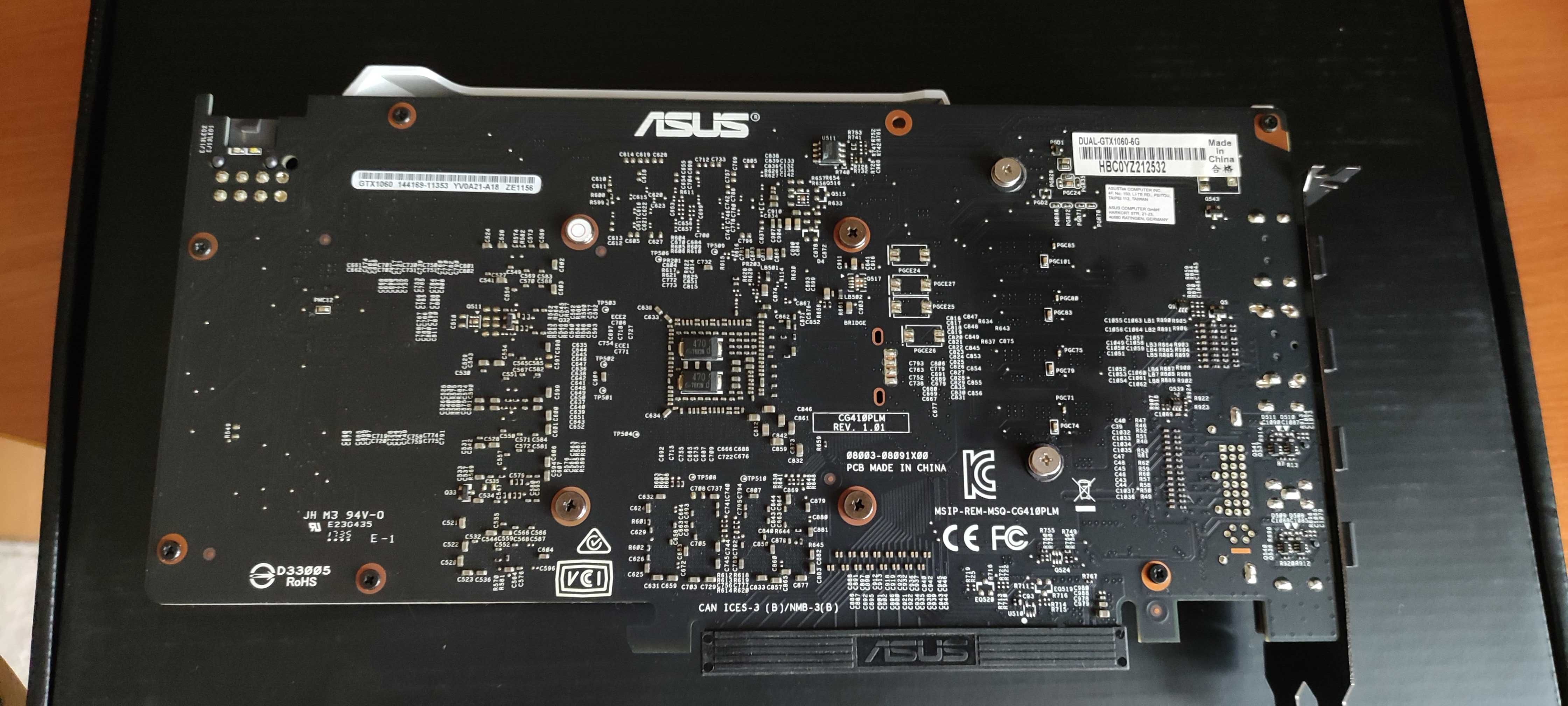 Asus Geforce GTX1060 6Gb Dual OC Edition