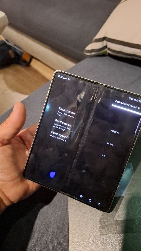 Samsung z lofd 3 5g 512  komplet sprawny z wadą