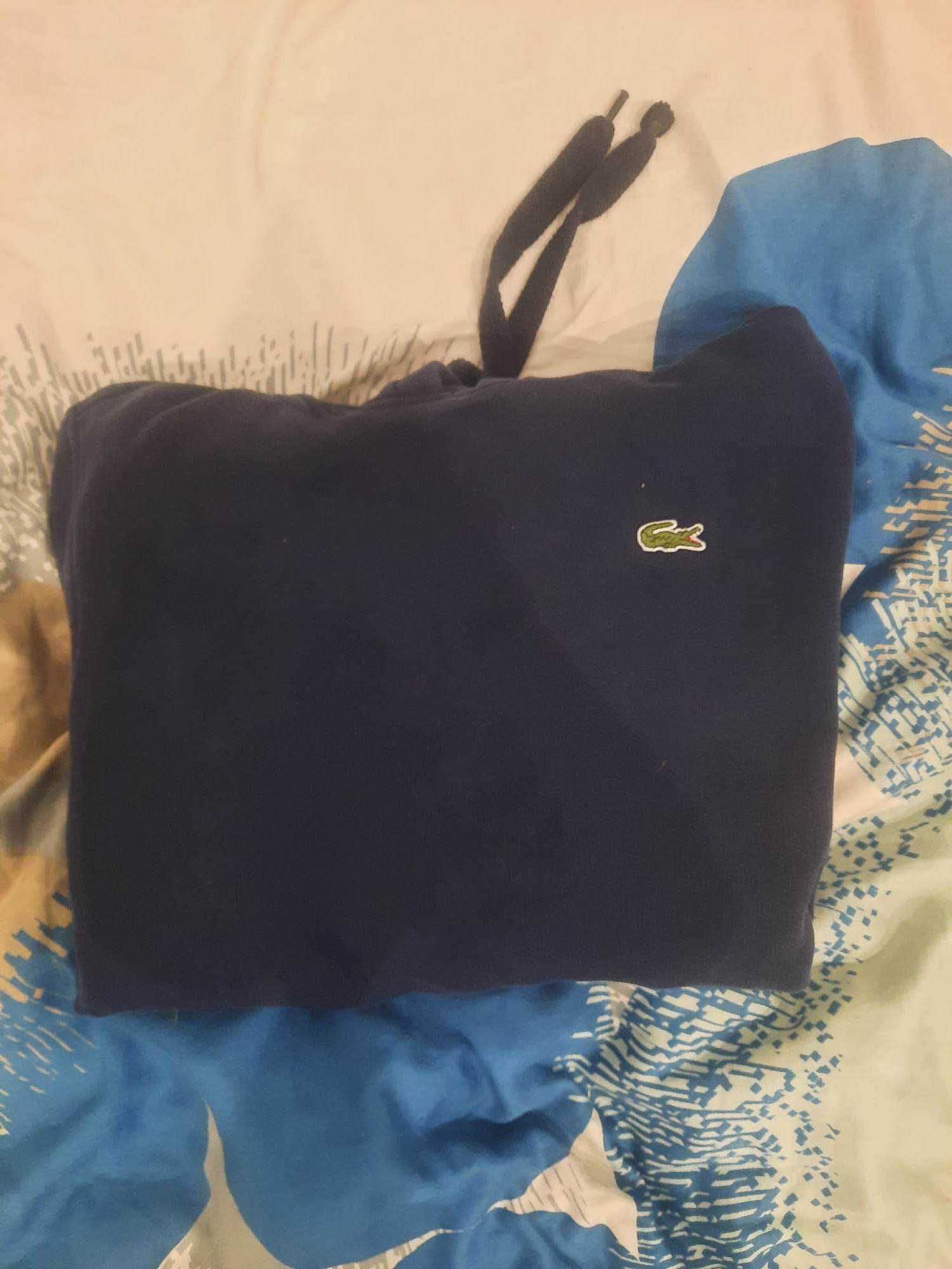 lacoste- sliczna bluza z kapturem  s