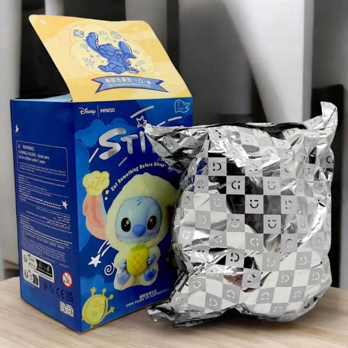 Мягкая игрушка-брелок Стич Labubu 17см бокс Stitch Pop Mart