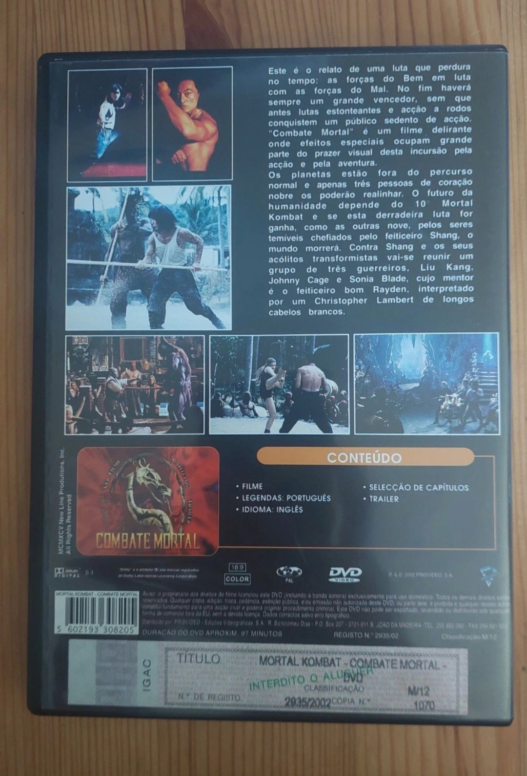 DVD mortal kombat