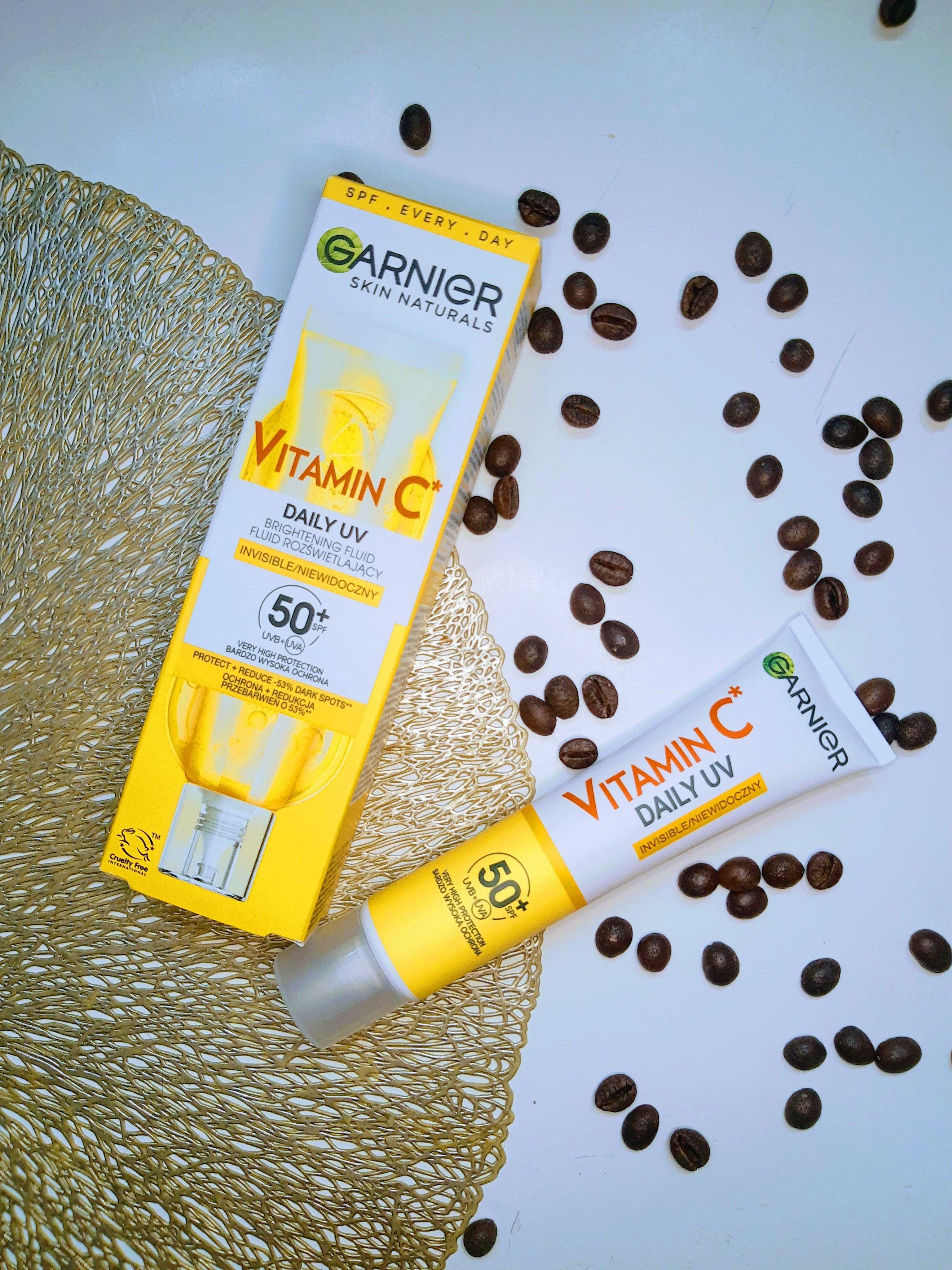 Garnier Vitamin C Daily UV Invisible SPF 50+ Rozjaśniający Krem 40ml