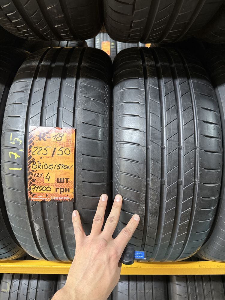 225/50 R18 Bridgestone 4шт 2021рік