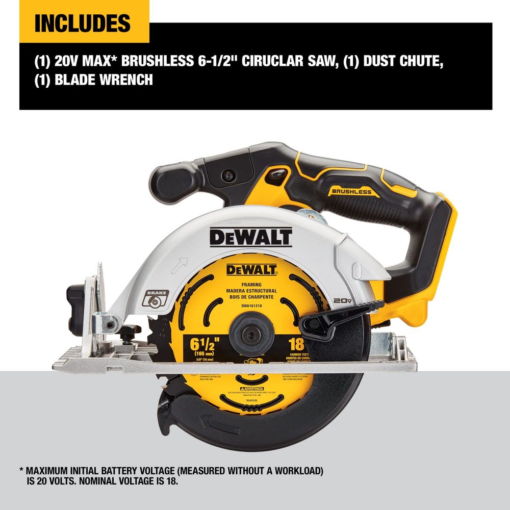 Пила дискова Dewalt dcs565