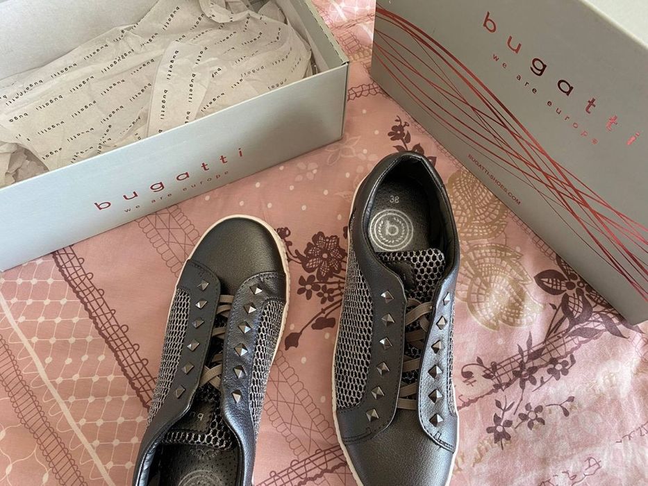 Женские кожаные кеды Bugatti р.38