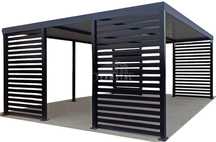 CarPort PREMIUM Wiata samochodowa 5x5 Antracyt - TS1026