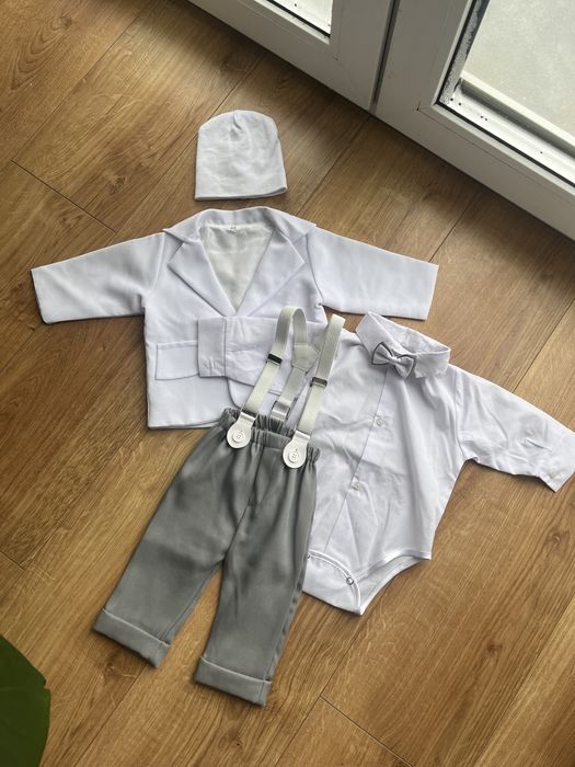 Komplet dla chłopca chrzest święty zestaw rozmiar 62