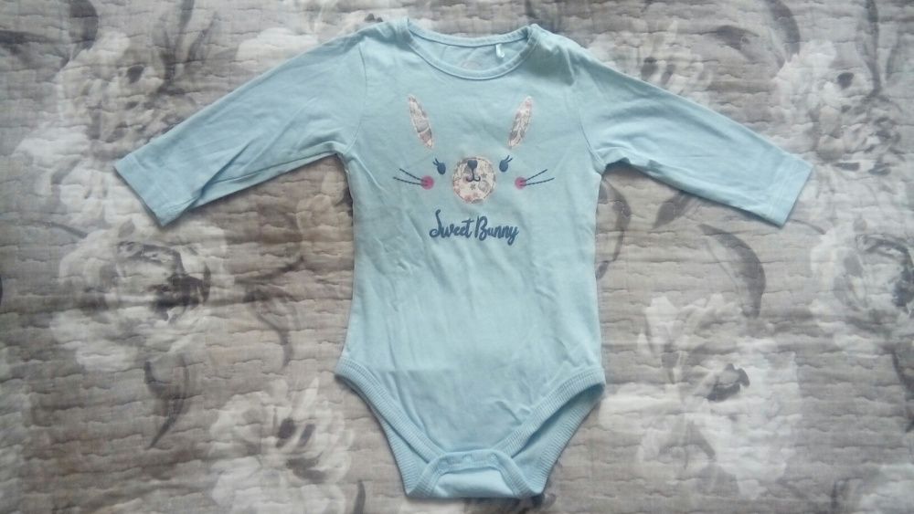 7 body z długim rękawem rozmiar 68 zima renifer Minnie Smyk Pepco