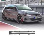 EXTENSÕES EMBALADEIRAS LATERAIS VOLKSWAGEN VW GOLF MK7 12-20 LOOK TCR PRETO BRILHANTE