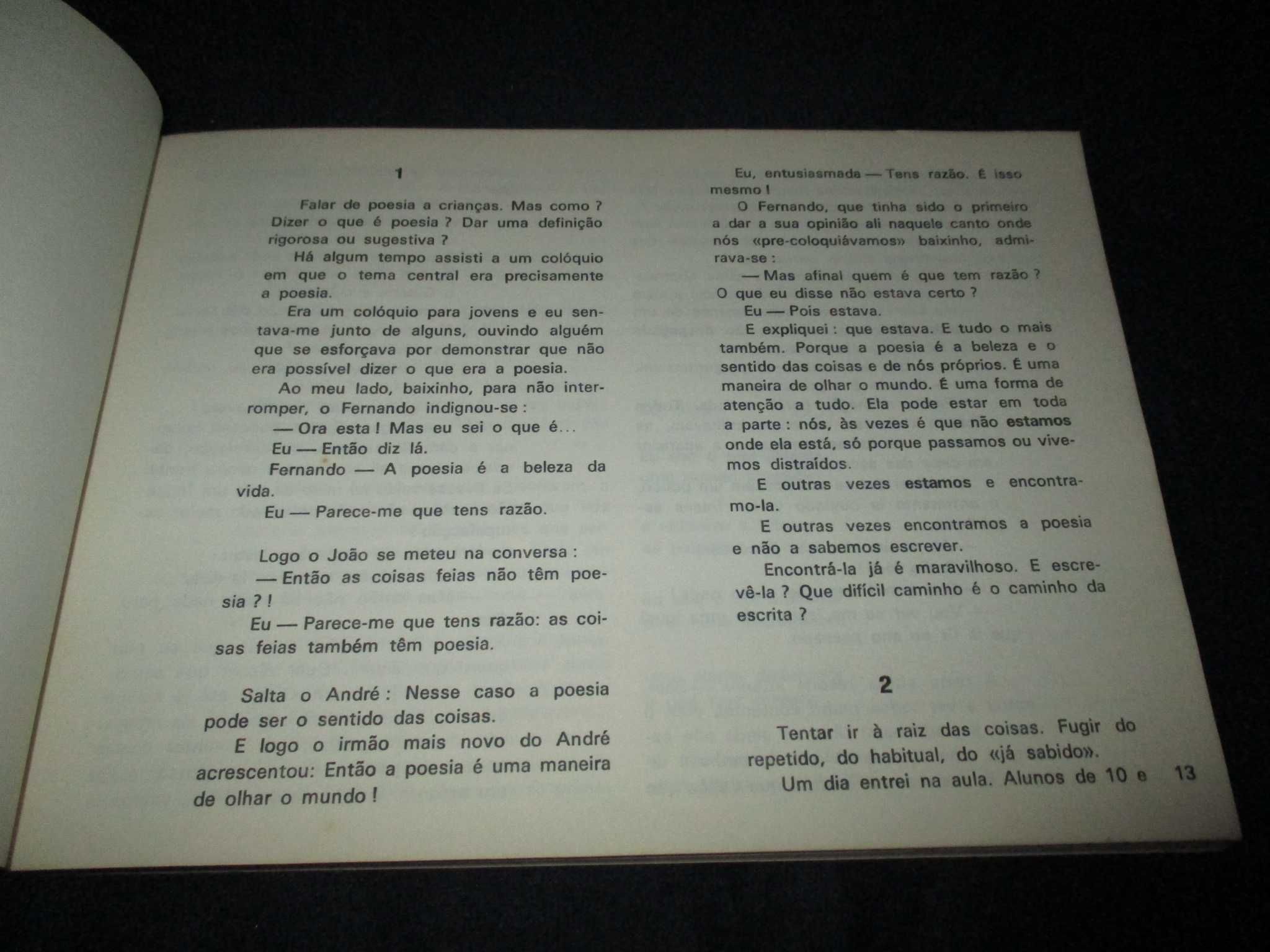 Livro O Poeta faz-se aos 10 anos Maria Alberta Menéres 1ª edição