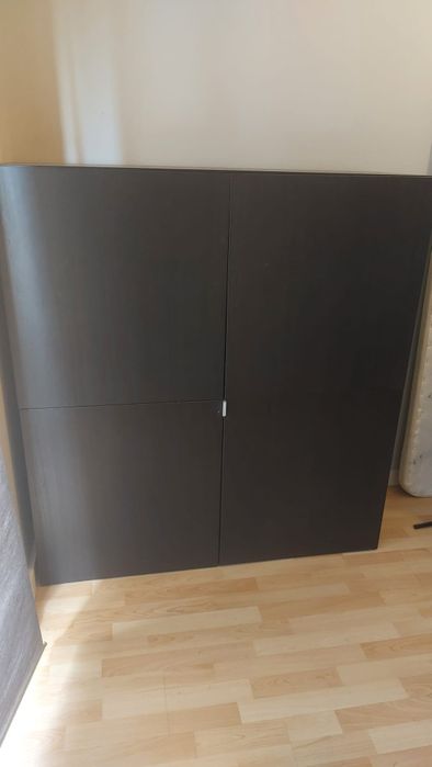 Móvel Ikea Besta Preto Castanho 120x41x128cm