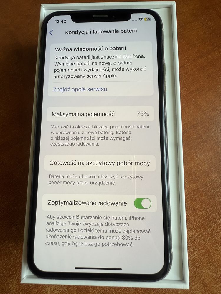 iPhone Xs 64 GB srebrny