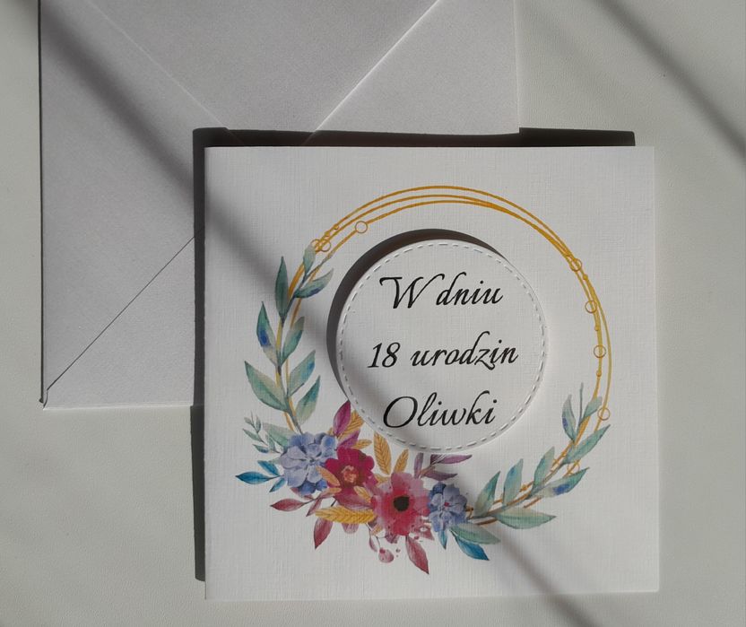 Kartka okolicznościowe na komunię, ślub personalizowana