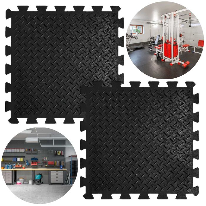 Mata Ochronna 50x50cm Gumowa Uniwersalna GRUBA 1,2MM Do Garażu Siłowni