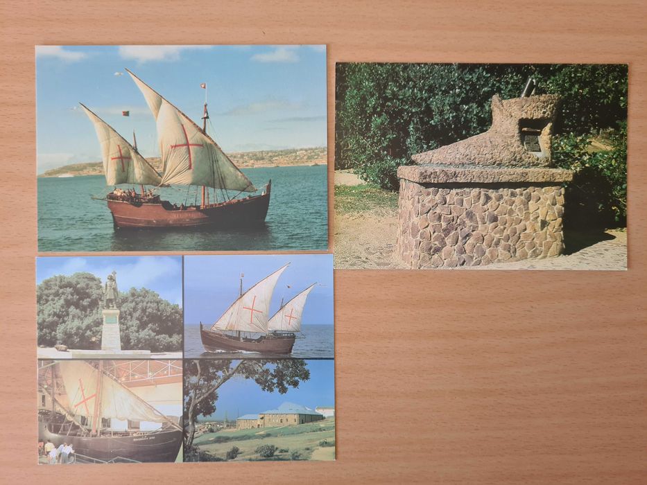 3 postais ilustrados de Mossel Bay, África do Sul