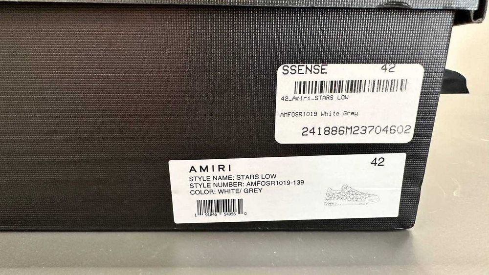 Amiri Starslow White Grey size 42