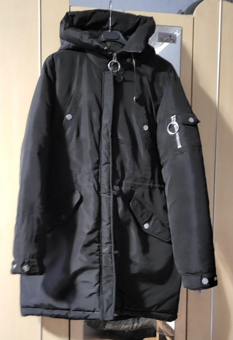 Ocieplana kurtka damska parka rozmiar 2xl (44)